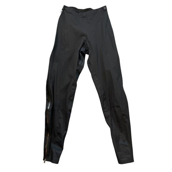 Patagonia Pants Womens S Small Black Spraymaster Water Repellent Full Side Zip - Picture 1 of 12